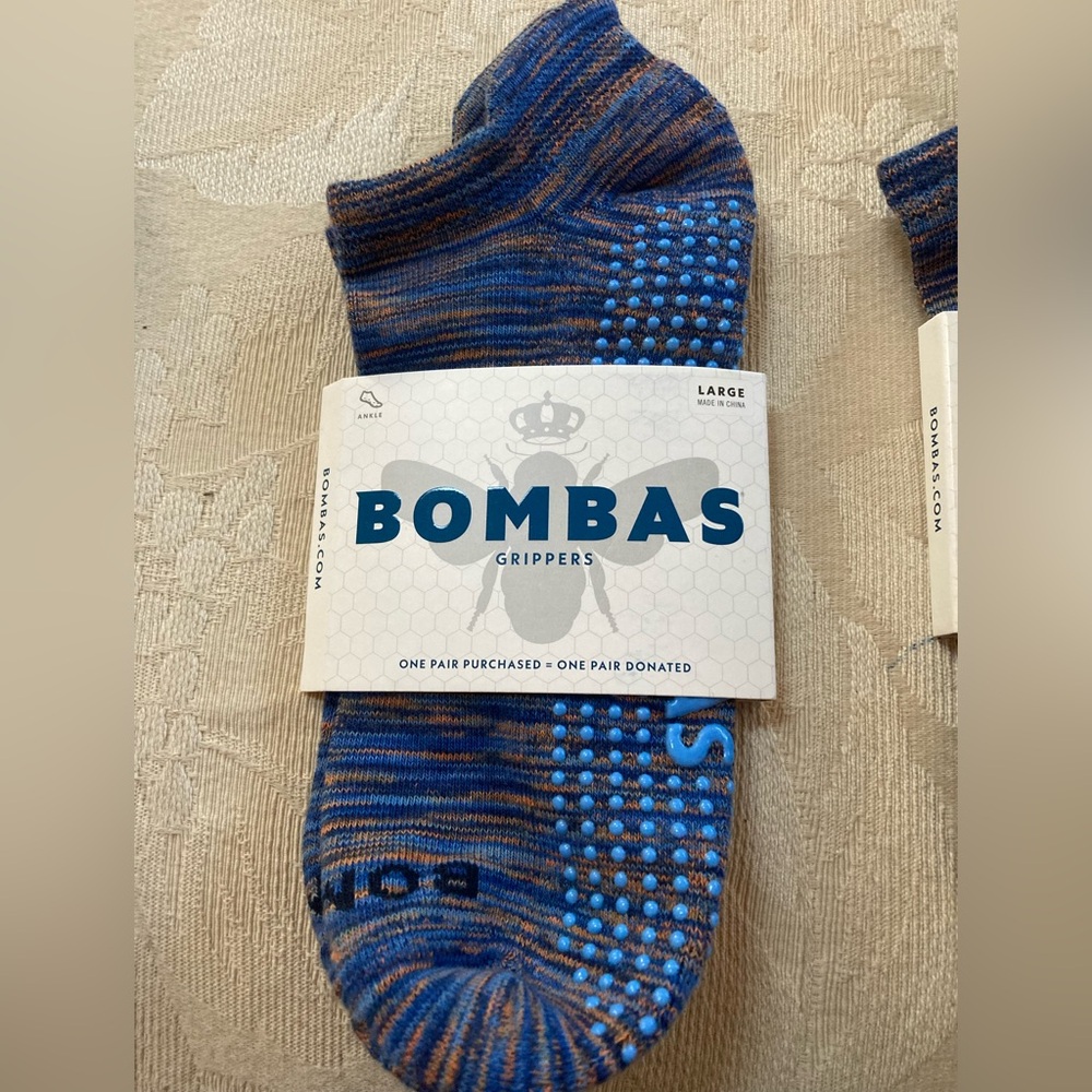 Bombas Women's gripper ankle socks with tab. 5 pairs. Size Large. NWT - Picture 4 of 6